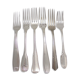 6 old mismatched forks