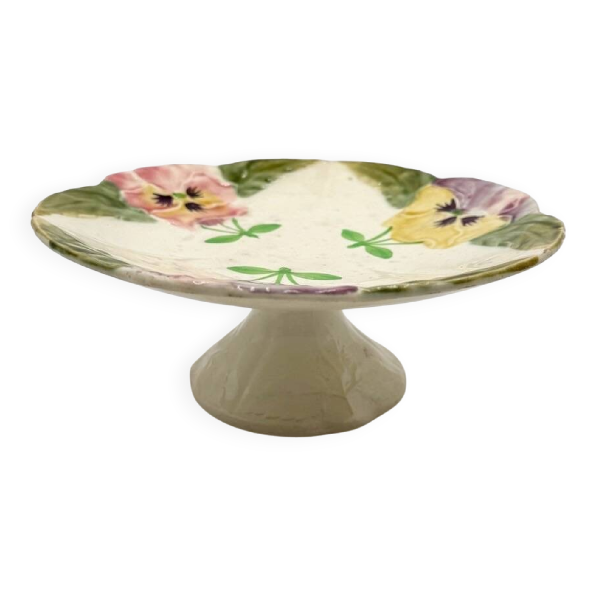 The Pansies of Choisy-le-Roi 19th Century Compotier