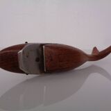 Danish Teak Shark with Stand, 1960s