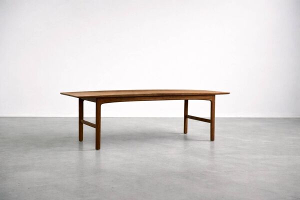 Vintage MidCentury Swedish  Modern Teak Frisco Coffee Table by F. Ohlsson