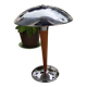 Vintage design liner mushroom table lamp