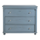 Commode ancienne en pin peint – Commode rustique européenne bleue – circa 1900