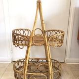 Serving rattan bar Peacock, 1970