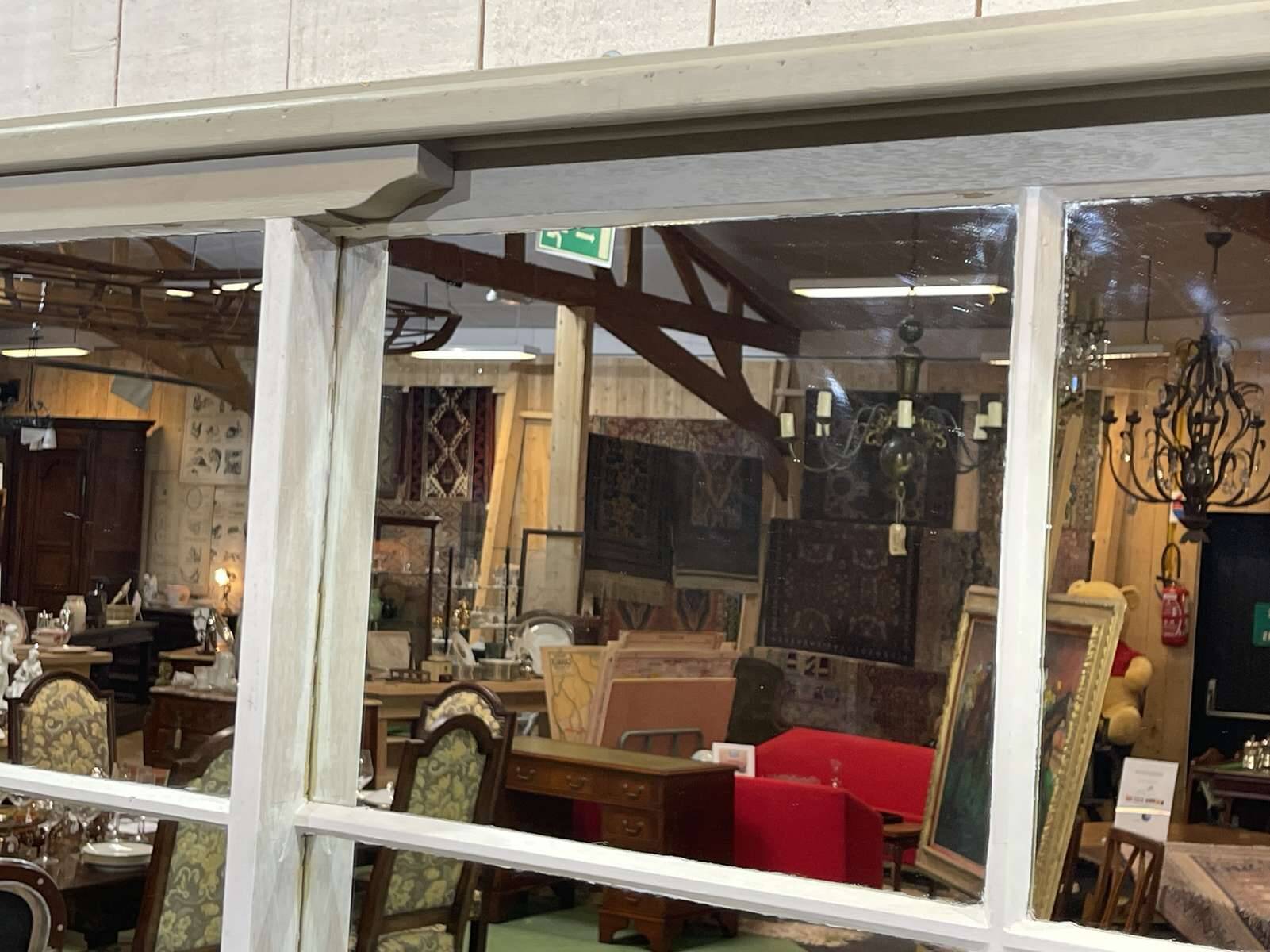 Large English industrial mirror, 1990s work, pub background