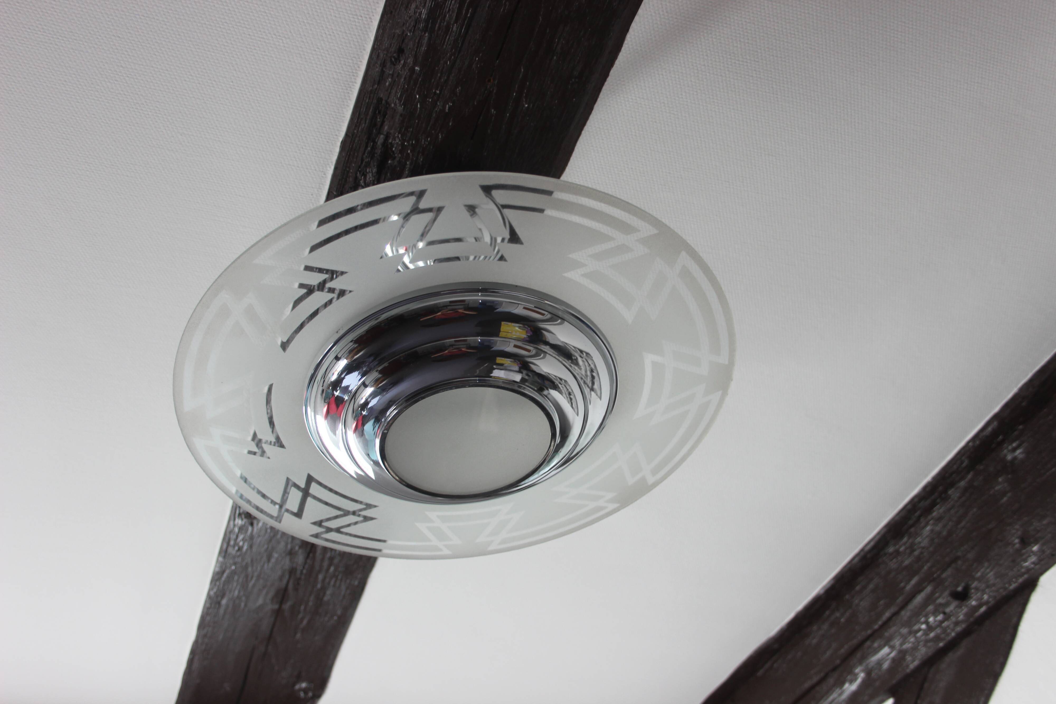 Art Deco ceiling chandelier