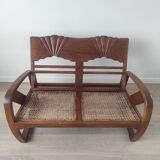 Burmese teak bench