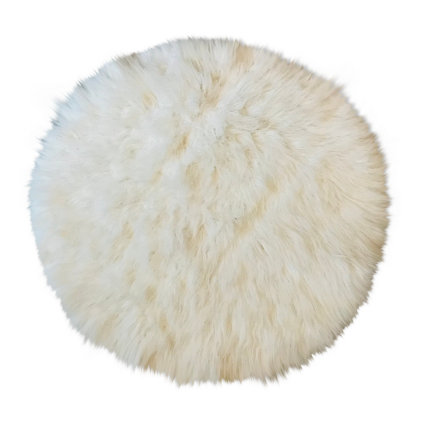 White fur carpet