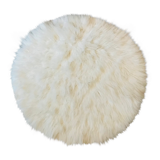 White fur carpet