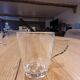 4 transparent glass coffee cups