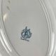 Oval ironstone plate model "Laurels" by Moulins des Loups - Hamage, 1900