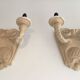 Pair of plaster wall lights