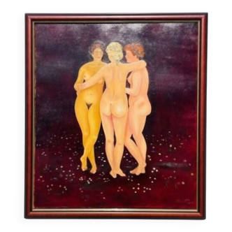 Camille Delahaut, "The Three Graces". Vintage