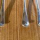 Set of 3 silver English forks