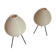 Pair of bedside lamps from the 50s/60s