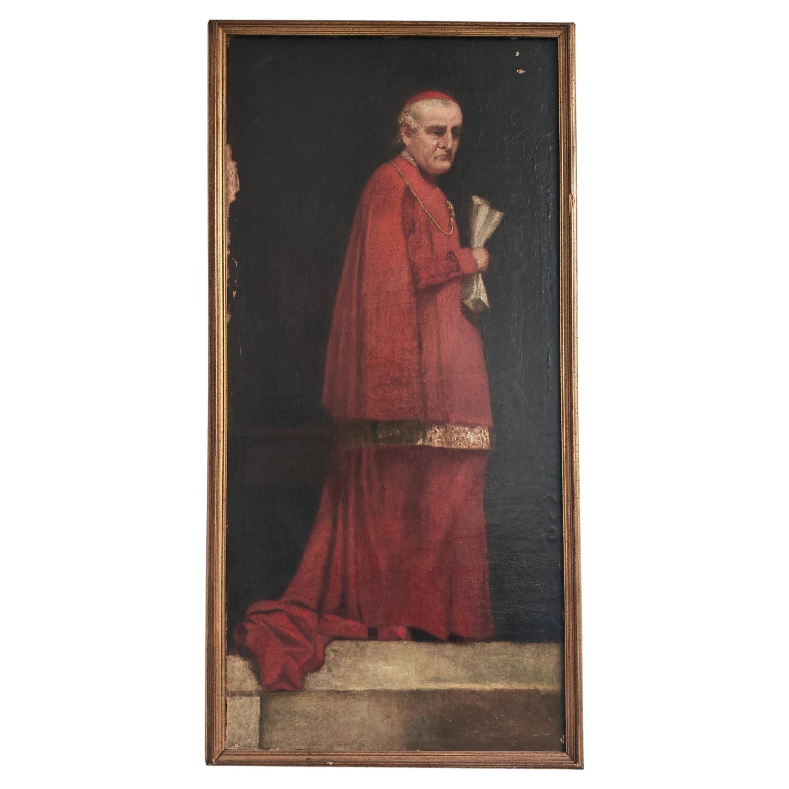 "The Cardinal", oil on canvas by Nicolo Barbino, 19th century.