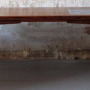Rosewood coffee table with blue ceramic tiles, Denmark 1960s