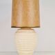 Vintage Organic Ribbed Plaster Table Lamp, 1970s