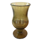 Bubbled glass vase, Biot style, moss green