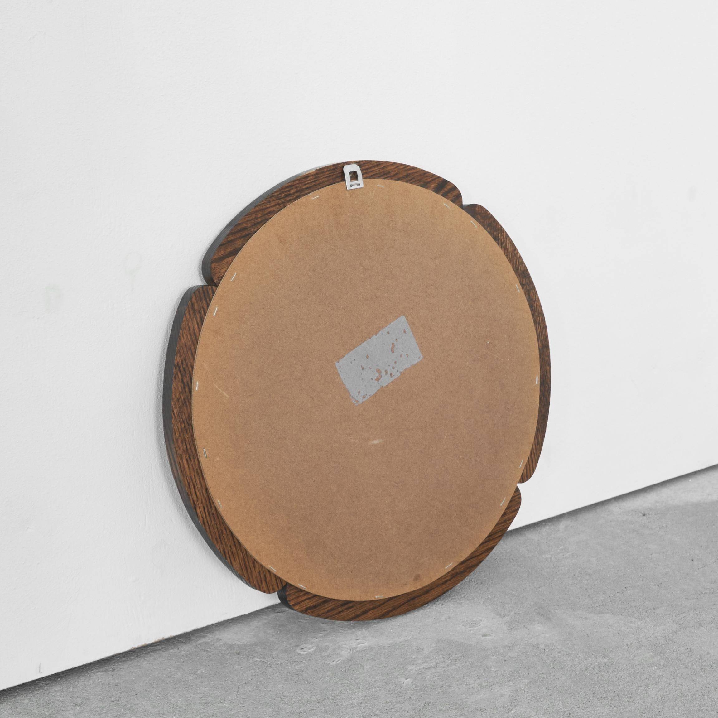 'Clove' mirror in solid oak 1970