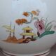 Old teapot Sarreguemines 19th Chinoiserie