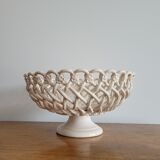 Braided ceramic basket, handmade Pichon Uzès
