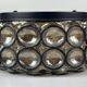 60s 70s ceiling lamp Glashütte Limburg Germany Plafoniere glass & metal