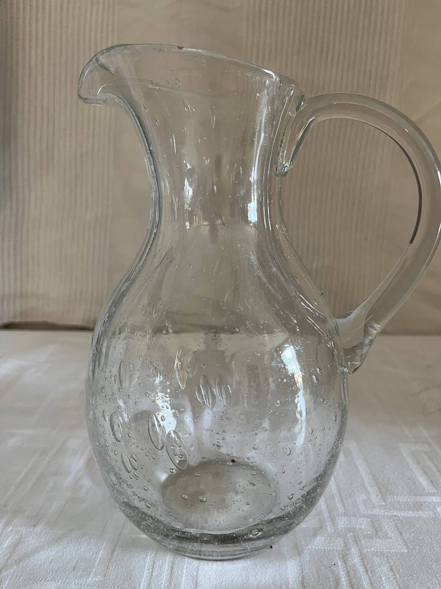Bubble glass jug