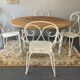 Old flap round table
