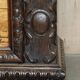 Banc Monks Antique Sculpté Lion Griffon 1860 avec Rangement