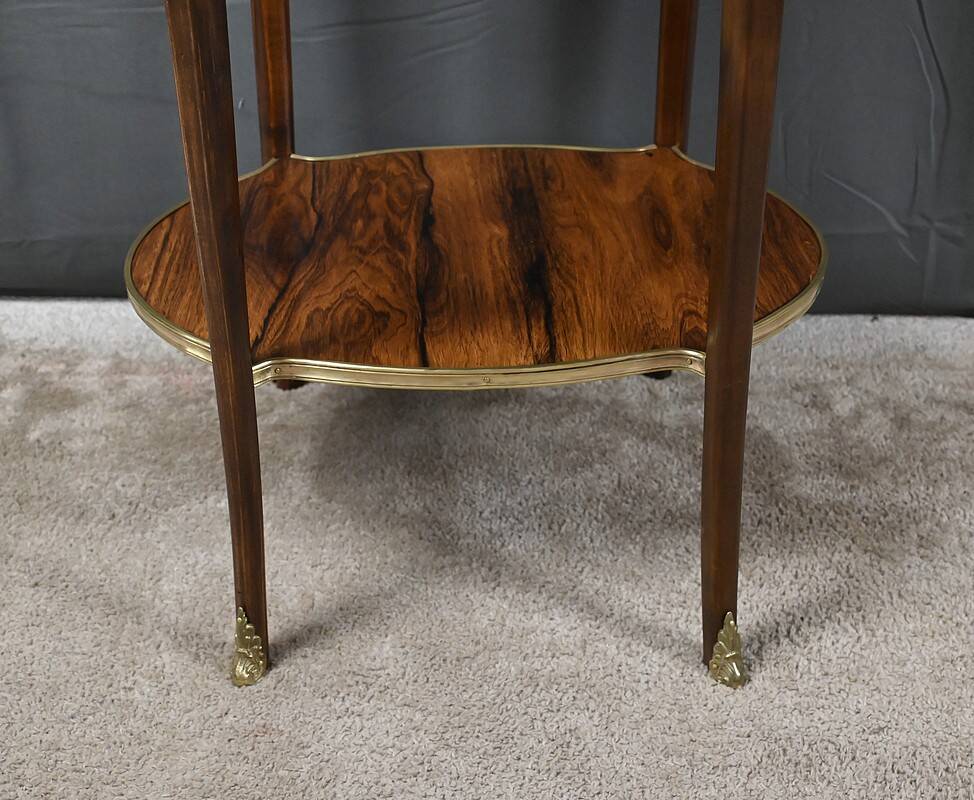 Table de salon guéridon en palissandre, style transition – 1re partie XXe