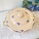 Soupière porcelaine vintage K&G Luneville "Flore" 1950s petites fleures bleues