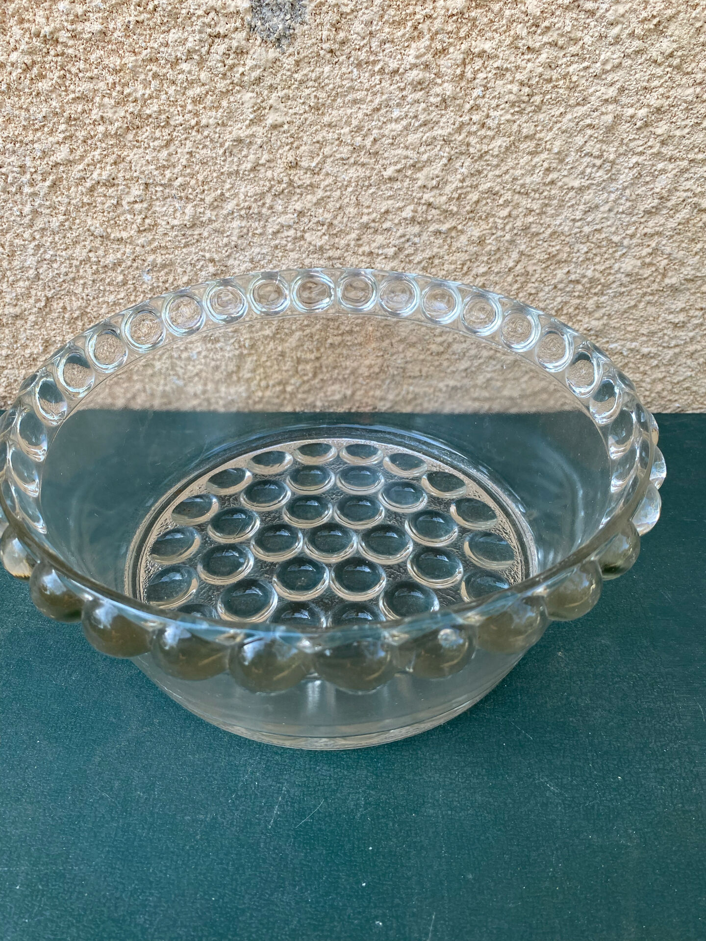 Sublime Coupe en Verre Moulé - Style "Bubble" Vintage