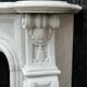 Louis XV style fireplace in Carrara marble circa 1980