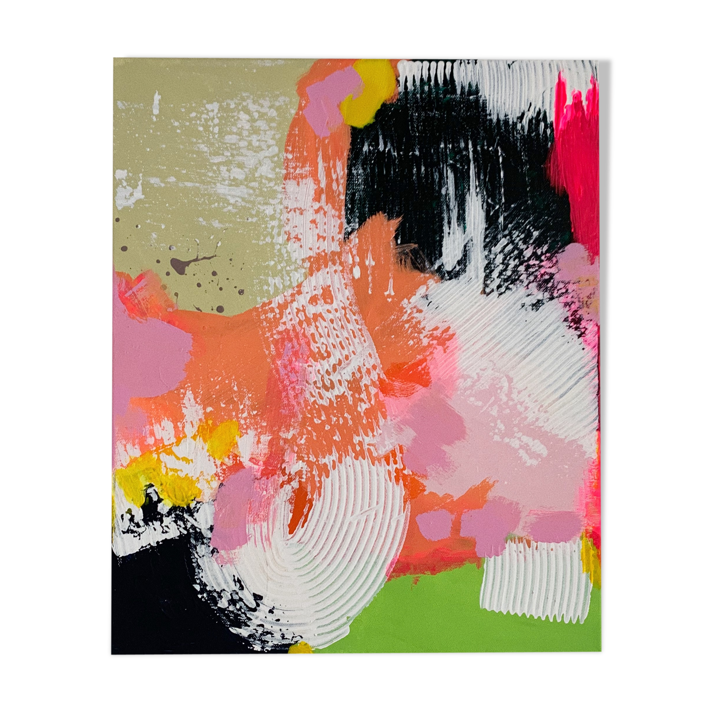 "Run To Me" modern abstract Art Painting, 38x46cm