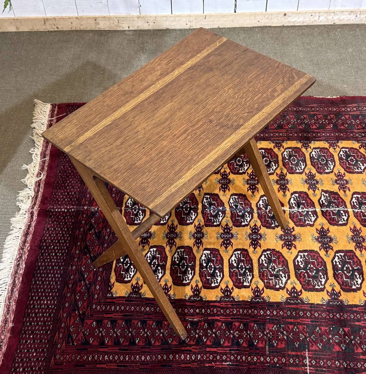1970s oak side table