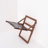 Rare folding stool by Peter Hvidt & Orla Mølgaard-Nielsen for Ludvig Pontoppidan, Denmark 1959