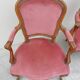 Série de 3 chaises Louis XV en chêne ancienne