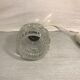 Old glass molded shape geometric shape years 70