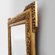 Large square giltwood mirror in Baroque style, 20th century