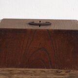 Antique Japanese box with wooden drawer – Meiji–Taishō period (c. 1890–1920)