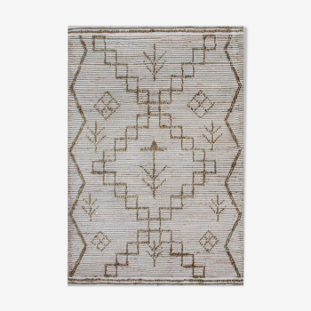 Hemp and wool carpet 160x230 ethnic motifs