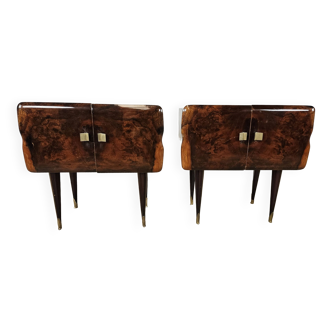 Mid Century Italian design bedside tables from 1950s