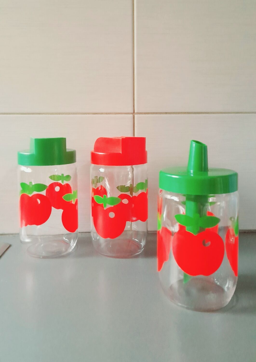Lot de 3 bocaux Henkel 60s