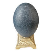Emu Egg, Brass Base (Early 20th Century) H: 16 cm | Curiosity Item