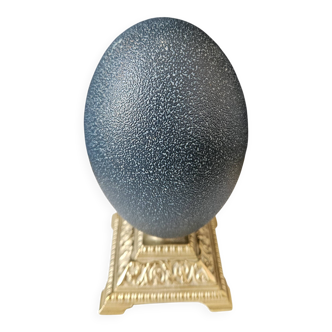 Emu Egg, Brass Base (Early 20th Century) H: 16 cm | Curiosity Item