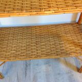Rattan console / vintage 60s-70s