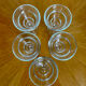 Verres à pieds à bistrot Duralex vintage