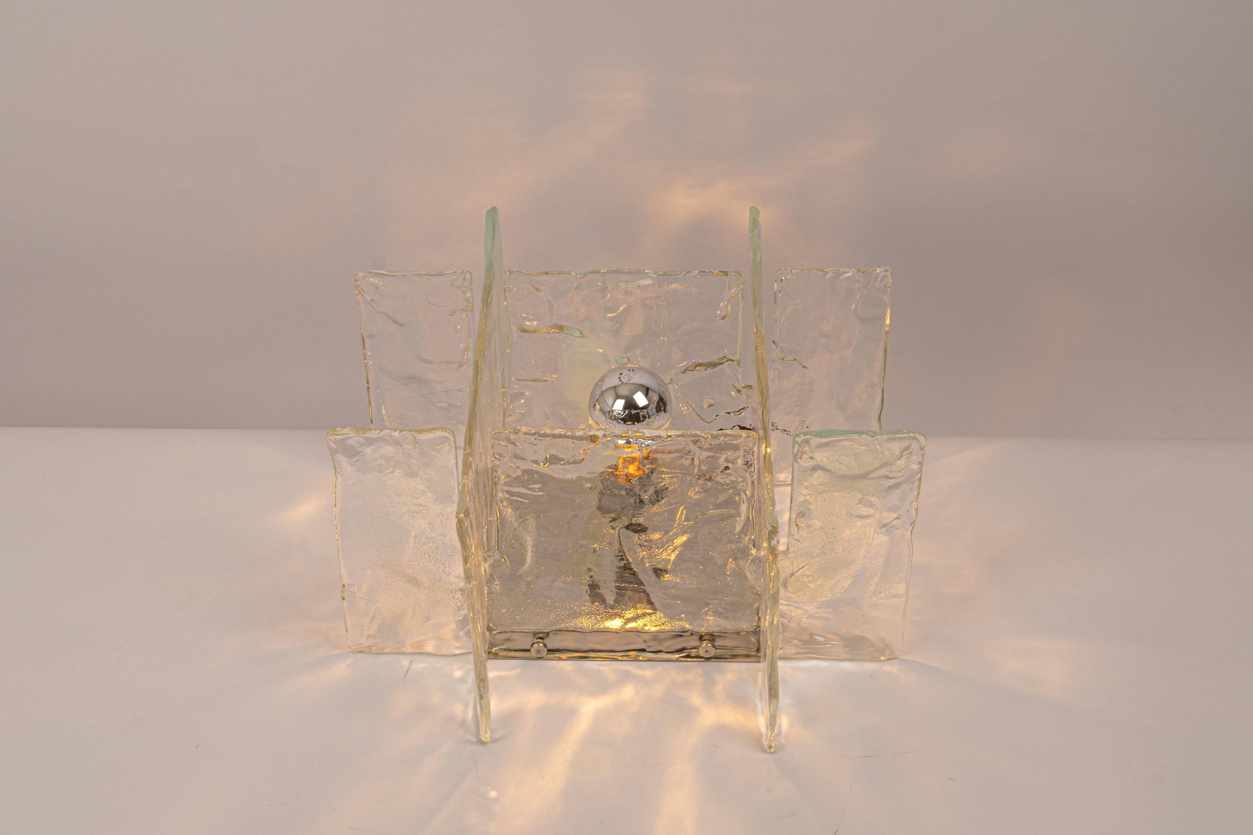 Murano Glass Wall Sconce by Kalmar, Austria, 1960s