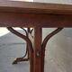Table bistrot en bois courbé et laiton 1930