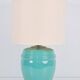 Table Lamp in Mint Porcelain from Laura Ashley, 1980s